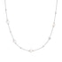 Silver Shell Pearl and Star Station Necklace